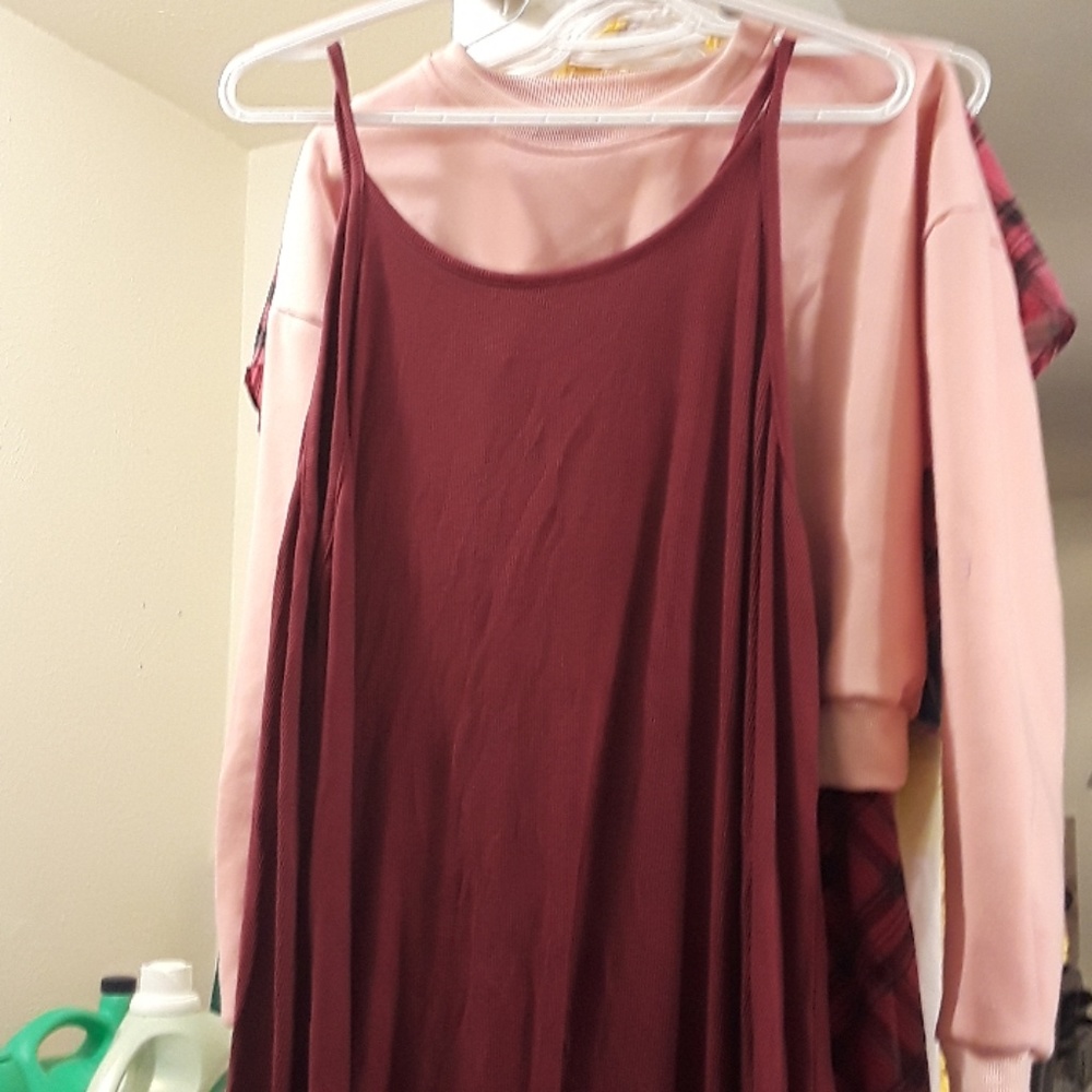 Soft Maroon Maxi